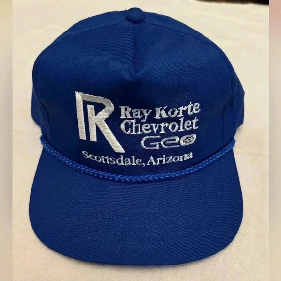 Vintage Trucker Hat Chevy Geo Snapback Scottsdale Arizona NOS Grandpa Dad Cap 90 - Picture 6 of 9